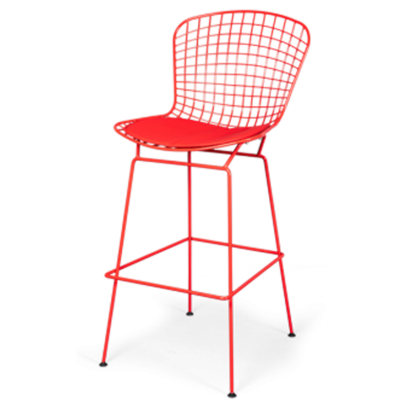 Барный стул Bertoia Barstool Red Красный в Ижевске | Loft Concept 