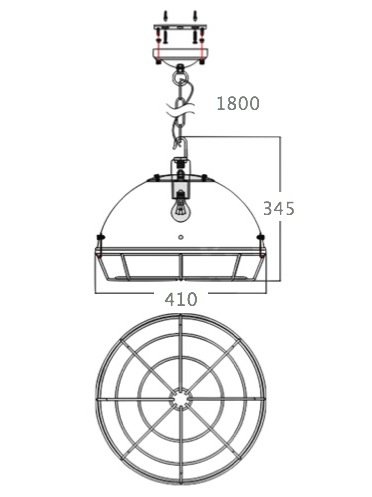 Светильник Loft Industrial Metal Cage Spiderweb в Ижевске