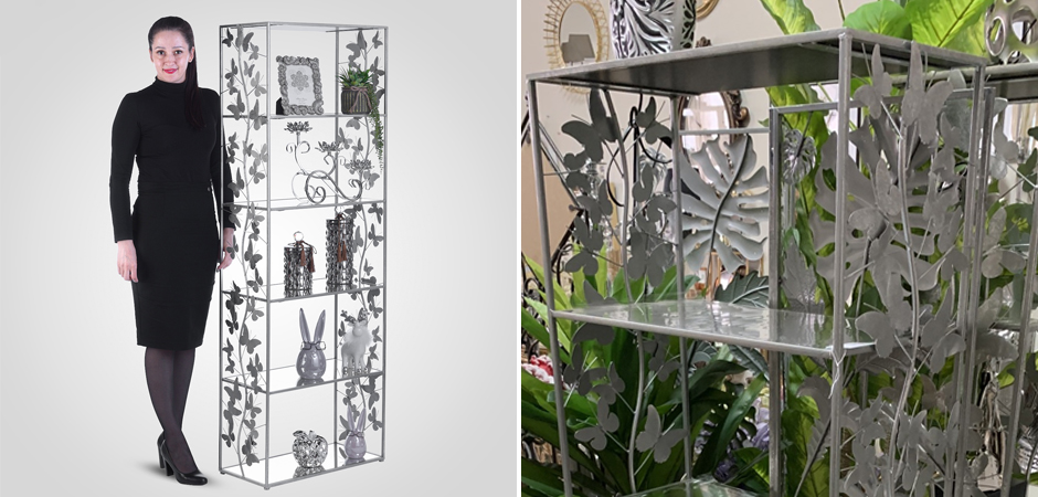 Стеллаж Silver Butterfly Wide Стеллаж Silver Butterfly Wide - Loft-Concept в Ижевске