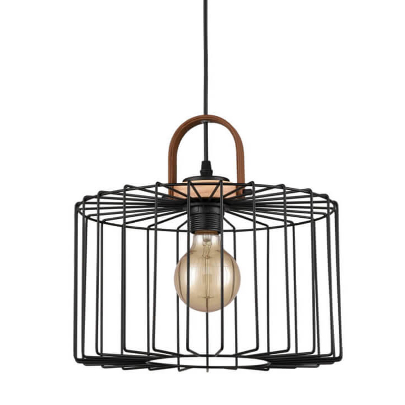 Подвесной светильник Cage Wire Color black D32 Черный в Ижевске | Loft Concept 