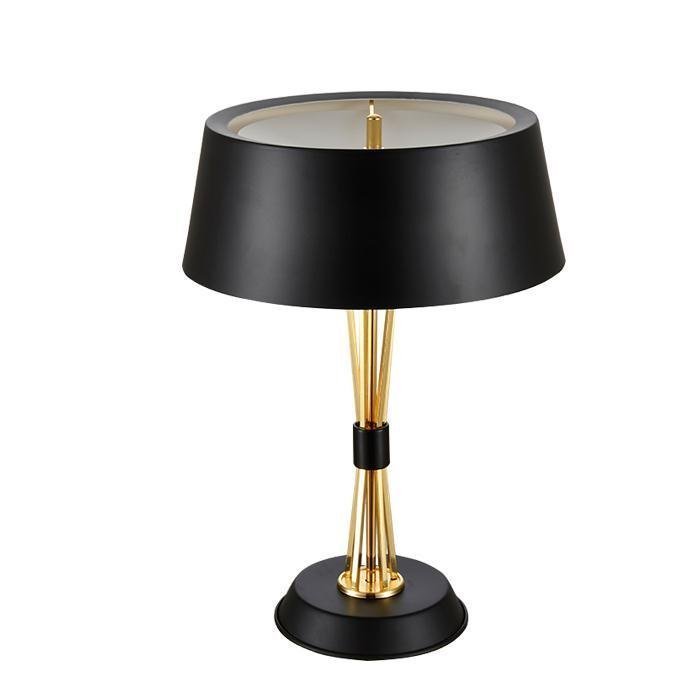 Настольная лампа MILES TABLE LAMP Delightful Глянцевое золото Черный Белый в Ижевске | Loft Concept 