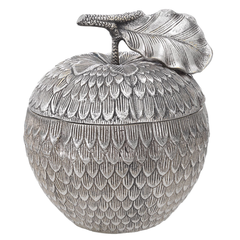 Шкатулка Eichholtz Box Custard Apple Silver Серебряный в Ижевске | Loft Concept 