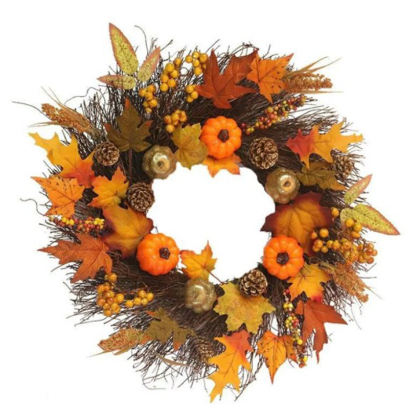 Аксессуар на стену Halloween Wreath Оранжевый Коричневый в Ижевске | Loft Concept 