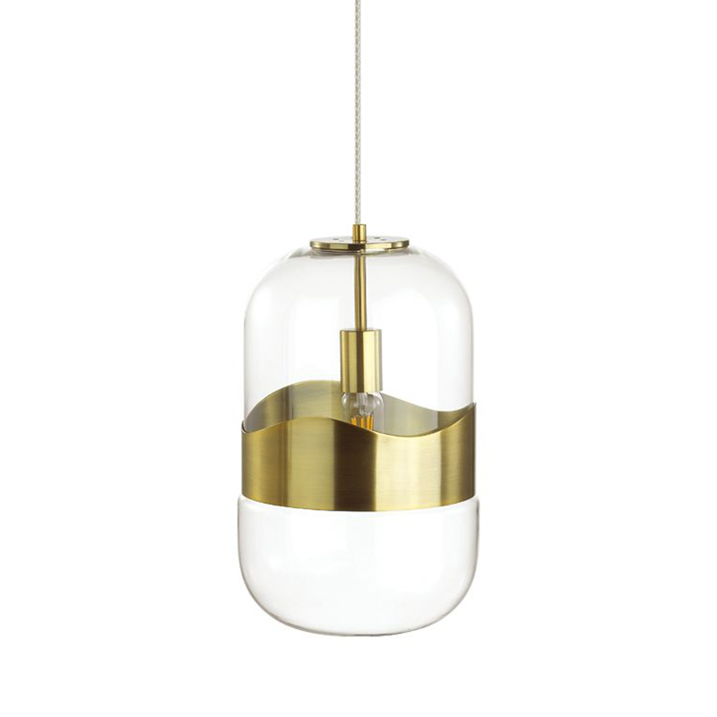 Подвесной светильник Igon Gold Hanging Lamp Золотой Прозрачный в Ижевске | Loft Concept 