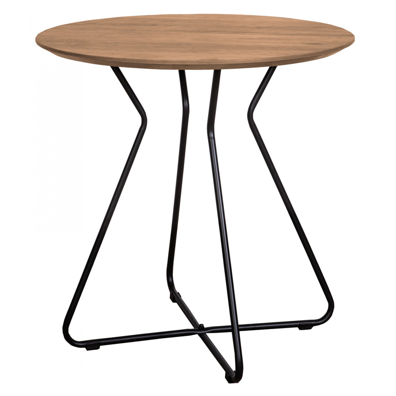 Приставной стол Matron Table round Черный Орех в Ижевске | Loft Concept 