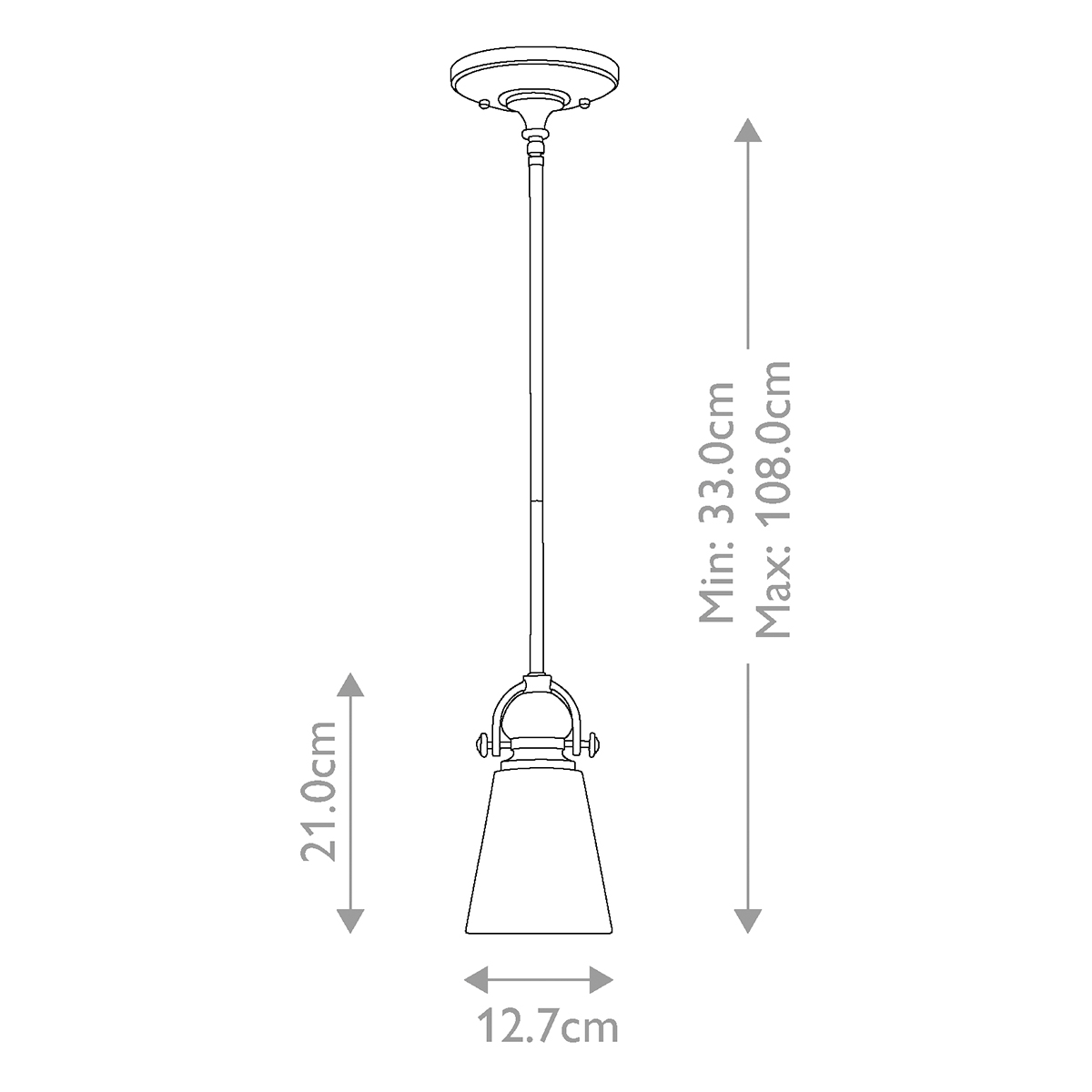 Подвесной светильник бронзового цвета с матовым стеклянным плафоном в форме конуса Hinkley в Ижевске
