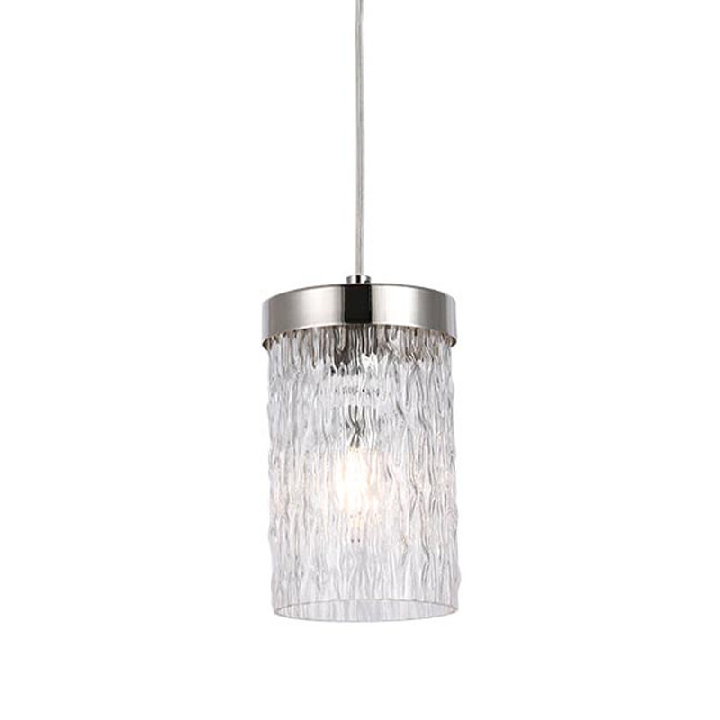 Подвесной светильник Estebe Nickel Glass Hanging Lamp Никель Прозрачный в Ижевске | Loft Concept 