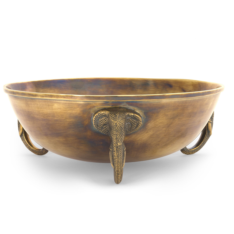 Чаша Eichholtz Bowl Maharaja brass Винтажная латунь в Ижевске | Loft Concept 