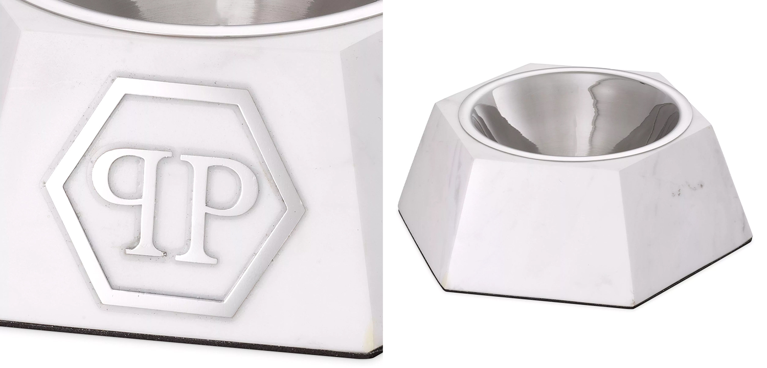 Миска для корма Dog Food bowl Nice L White - фото