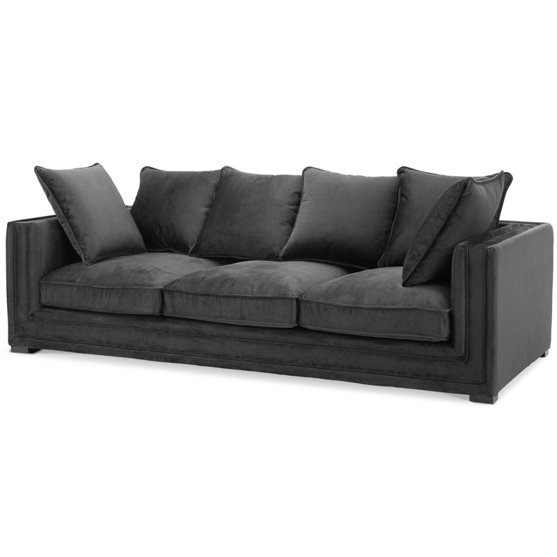 Диван Eichholtz Sofa Menorca black Черный в Ижевске | Loft Concept 