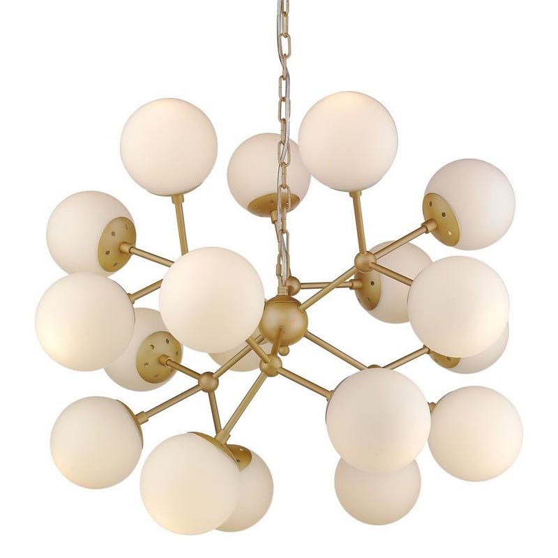 Люстра Berries Chandelier white matt 75 Золотой Белое матовое стекло в Ижевске | Loft Concept 