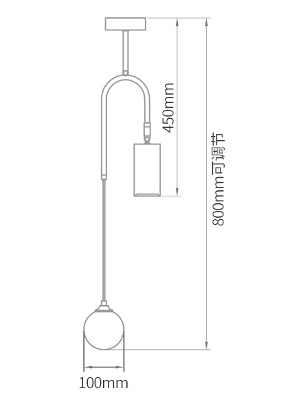 Потолочный светильник Ando Wooden Metal Brass Light 2 плафона в Ижевске