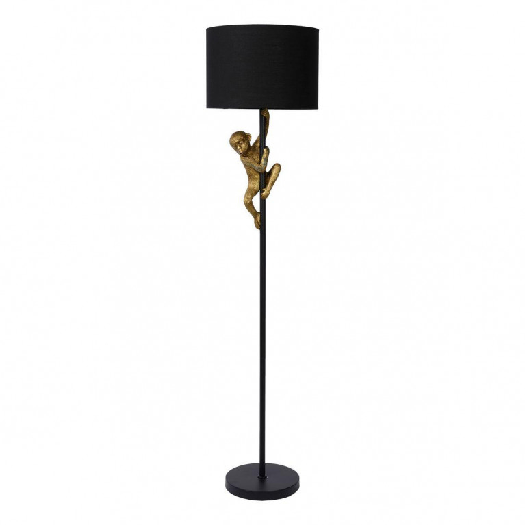 Торшер Climbing Monkey floor lamp Черный Золотой в Ижевске | Loft Concept 