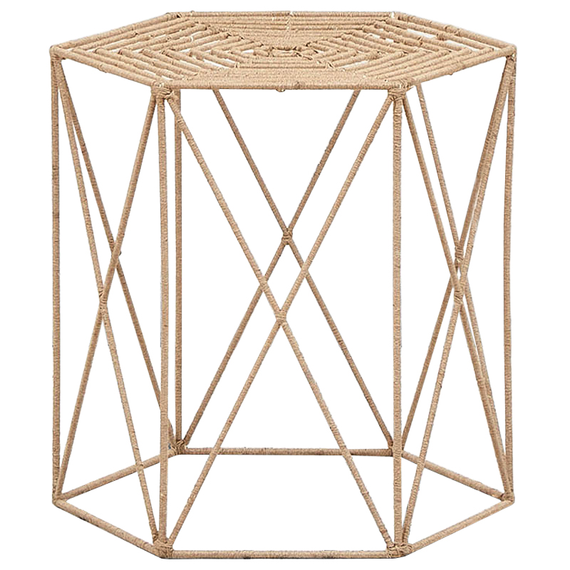 Приставной стол Wicker Alma Side Table Бежевый в Ижевске | Loft Concept 