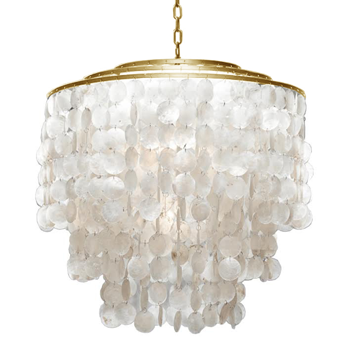 Люстра SHELL Chandelier 65 Золото Белый Золотой Люстра SHELL Chandelier 65 Золото Белый Золотой в Ижевске | Loft Concept