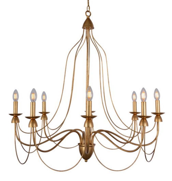 Люстра Wrought Iron Chandelier Золотой в Ижевске | Loft Concept 