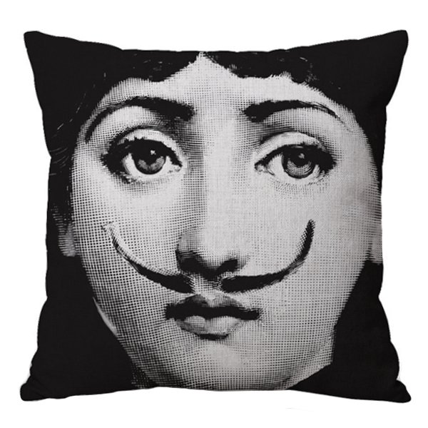 Декоративная подушка Fornasetti 021 Черно-белый в Ижевске | Loft Concept 