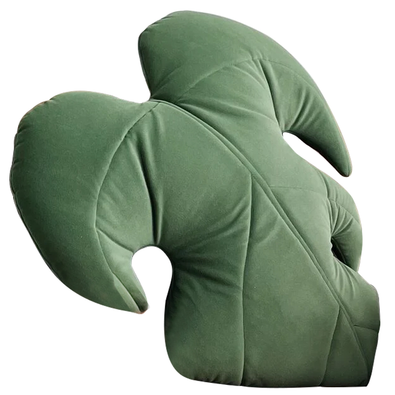 Декоративная подушка Botanical Cushion Monstera Зеленый в Ижевске | Loft Concept 