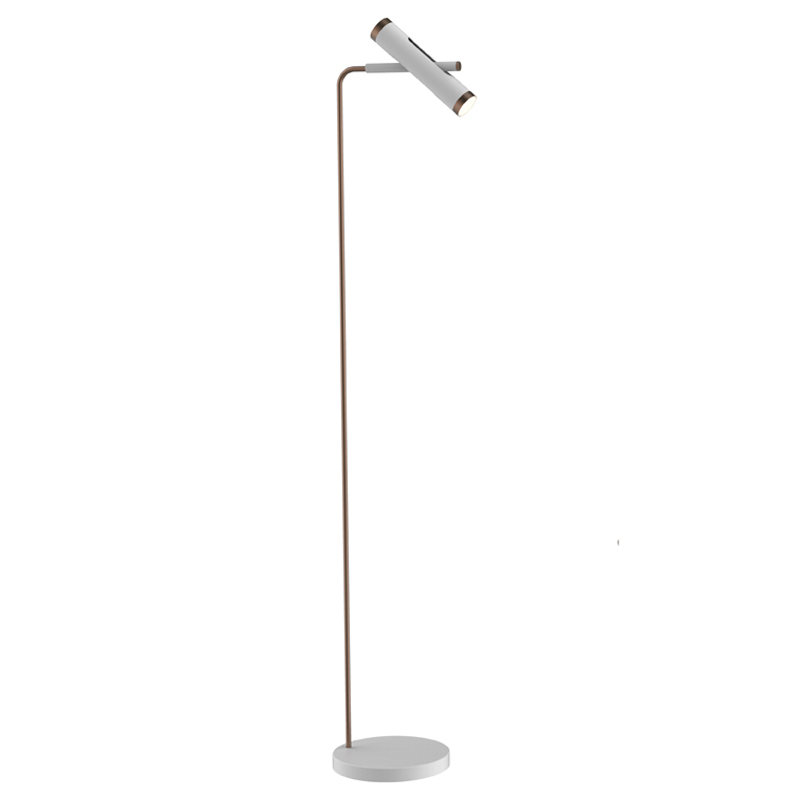 Торшер Rainer Floor Lamp white Белый Золотой в Ижевске | Loft Concept 