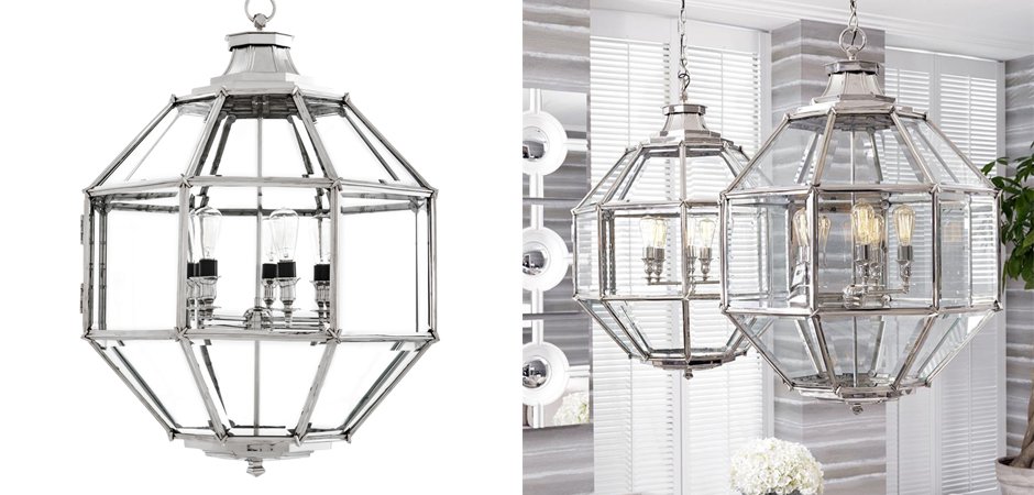 Люстра Lantern Owen Nickel L - Loft-Concept в Ижевске