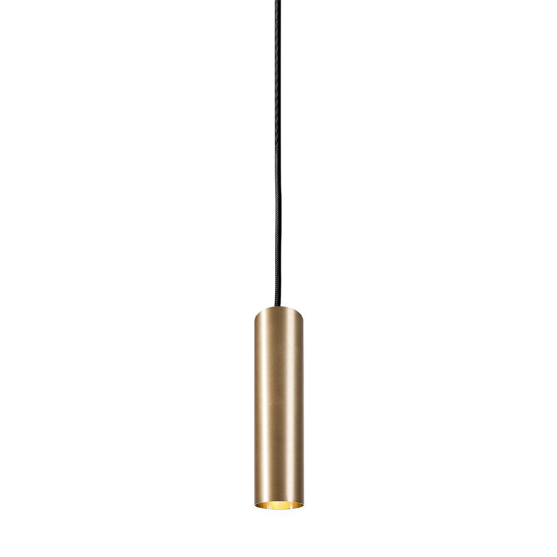 Подвесной светильник Luis Trumpet Tube Brass Lamp 25 Латунь в Ижевске | Loft Concept 