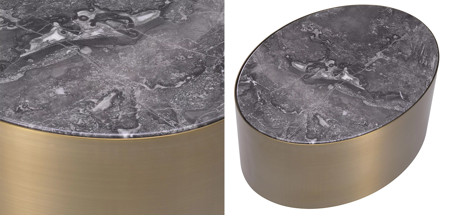 Приставной стол Eichholtz Side Table Porter Oval - фото