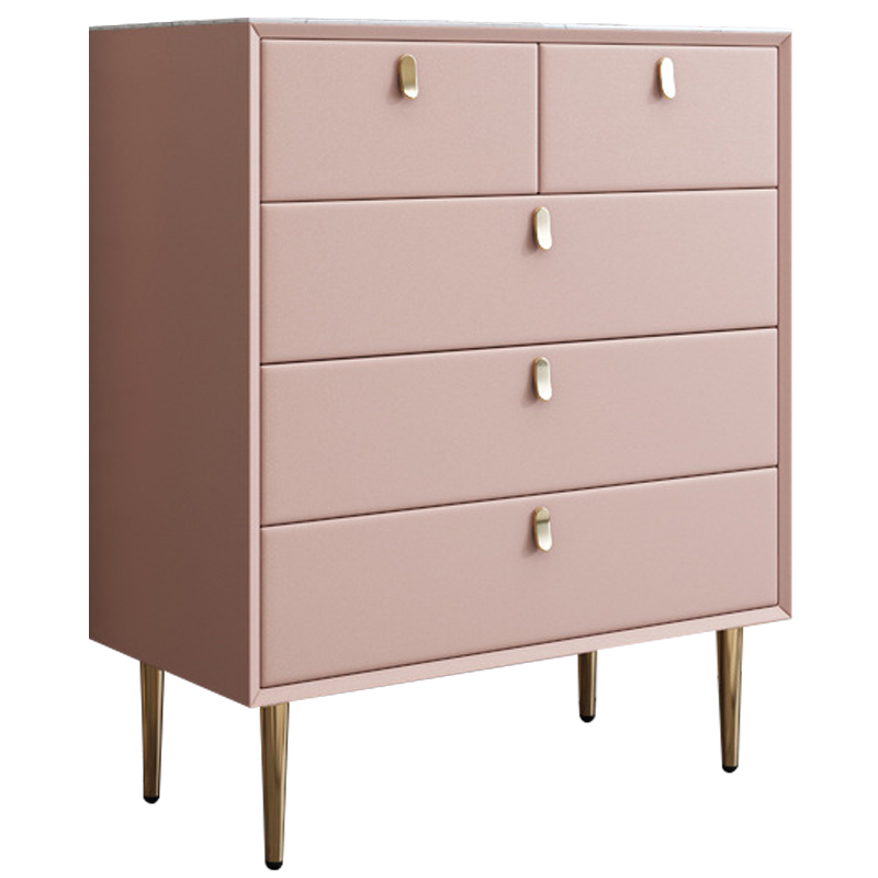 Комод Olson Leather Chest of Drawers 80 Белый Оранжевый Синий Бежевый Светло-серый Розовый в Ижевске | Loft Concept 