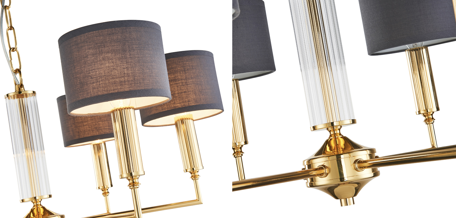 Люстра Laurent Chandelier grey 66 - фото №1