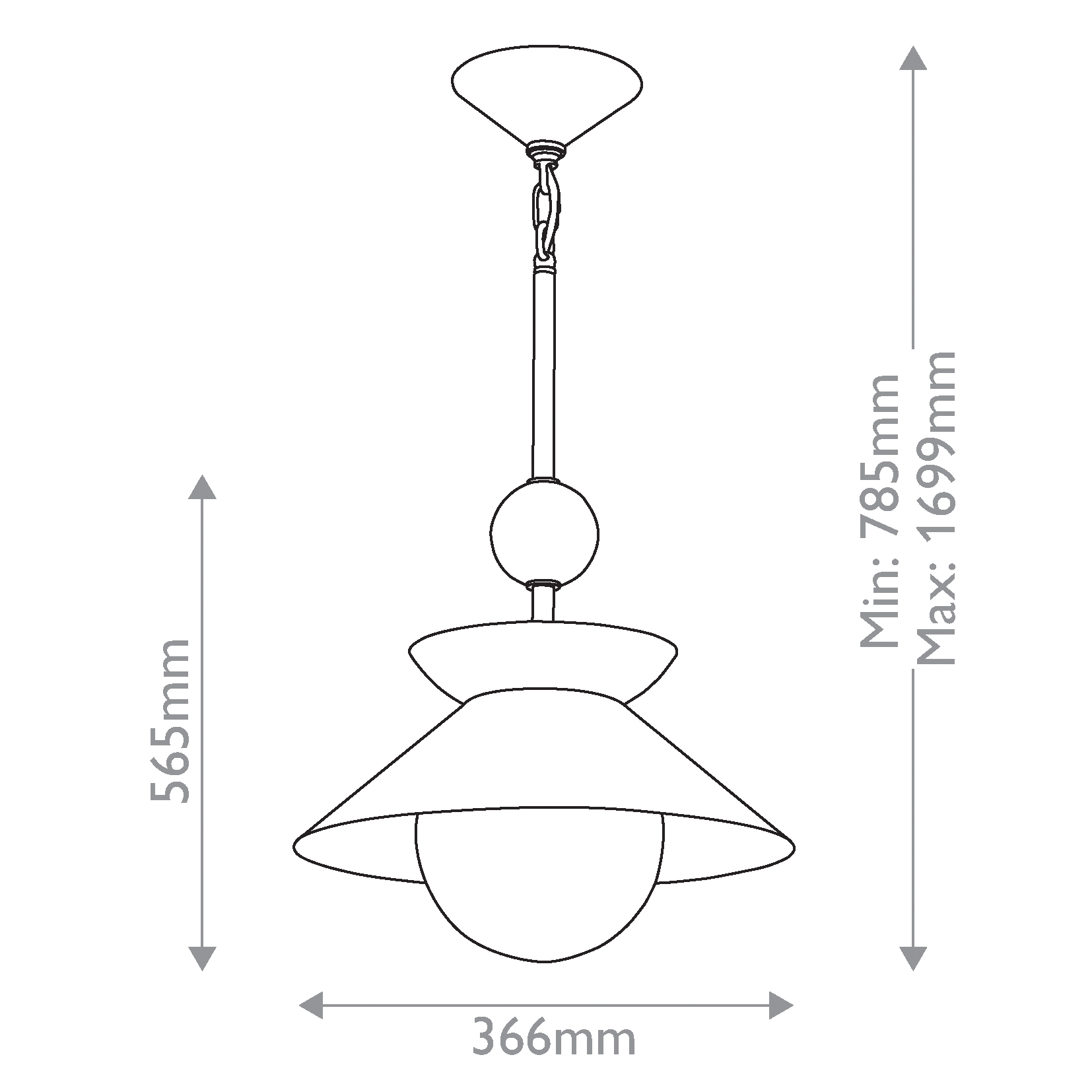 Подвесной светильник латунного цвета с конусовидным белым плафоном Quintiesse в Ижевске