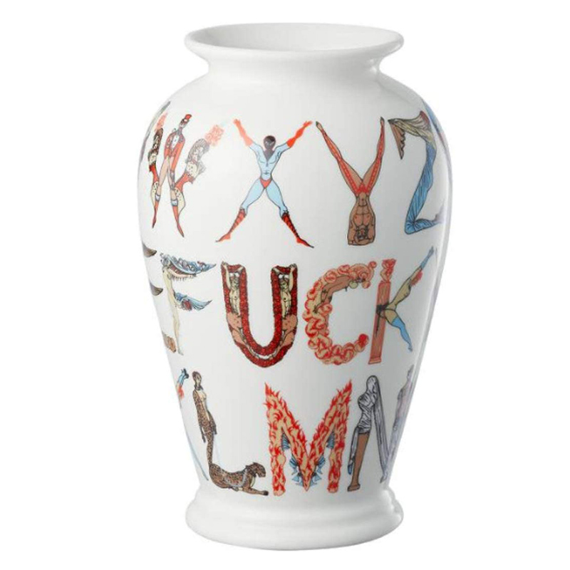 Ваза Supreme Alphabet Vase Белый Мульти в Ижевске | Loft Concept 