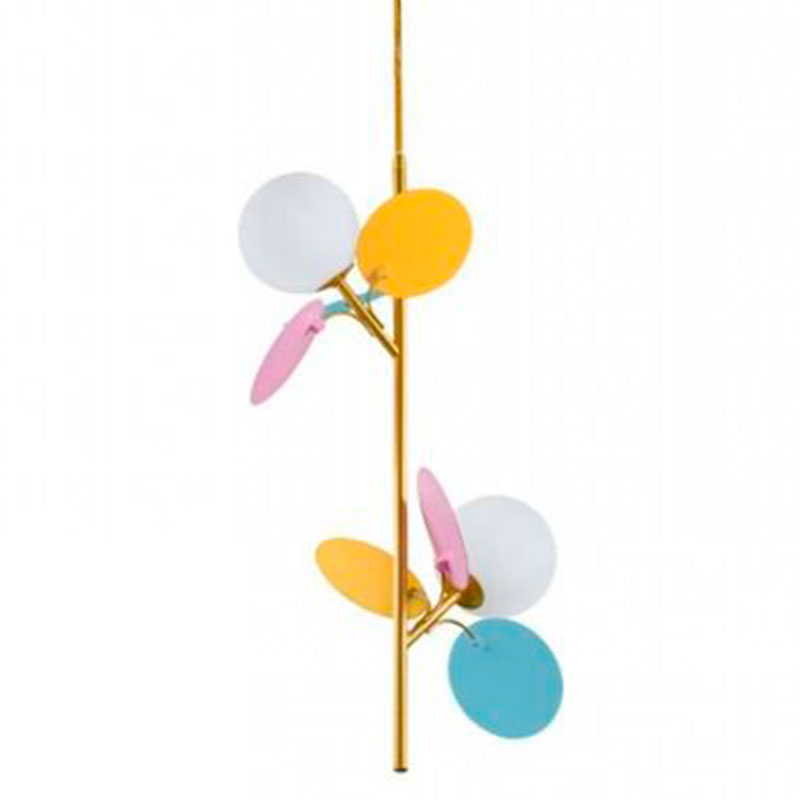 Люстра MATISSE Pendant Double multicolor Мульти Золотой Белый в Ижевске | Loft Concept 