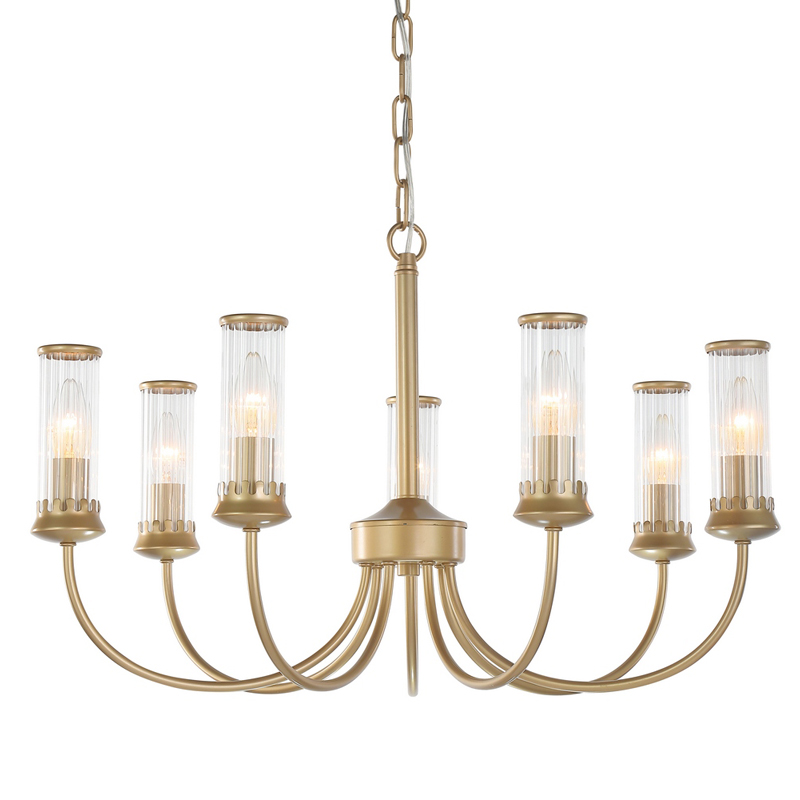 Люстра Morgane Chandelier gold 66 Золотой Прозрачный в Ижевске | Loft Concept 