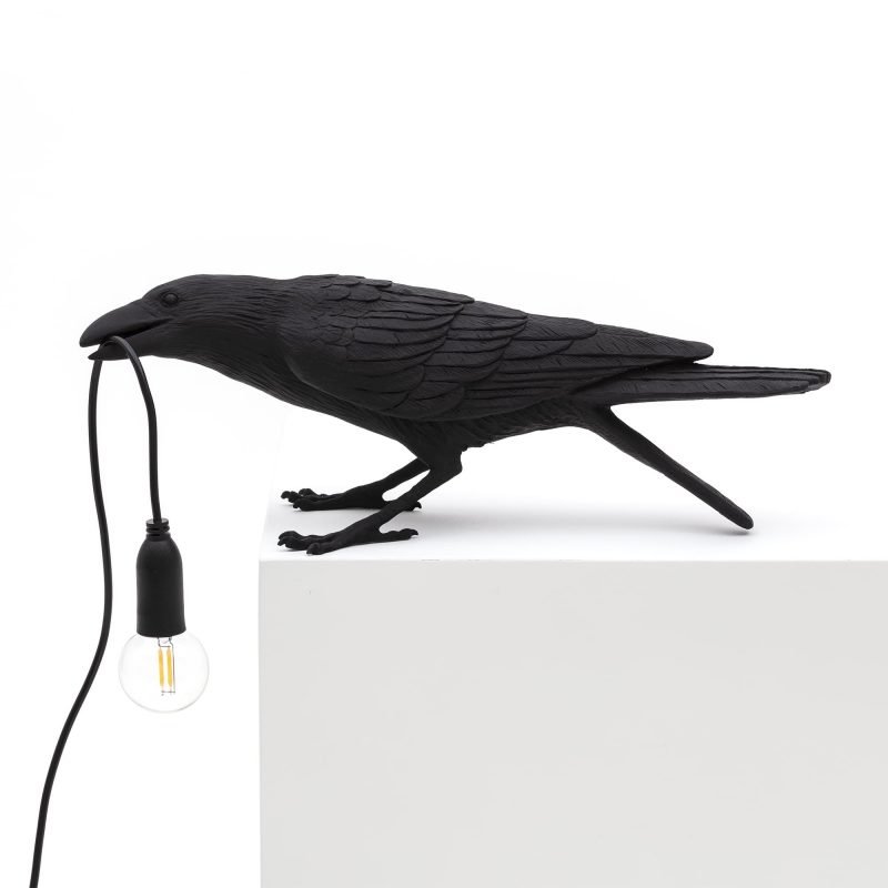 Настольная лампа Seletti Bird Lamp Black  Playing Черный в Ижевске | Loft Concept 