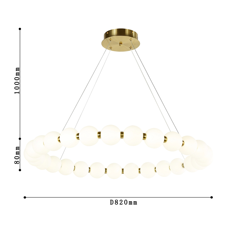 Люстра с плафоном из акриловых шаров PEARLS  в Ижевске