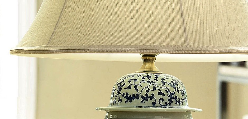 Настольная керамическая лампа с узором Kelly - Loft-Concept в Ижевске