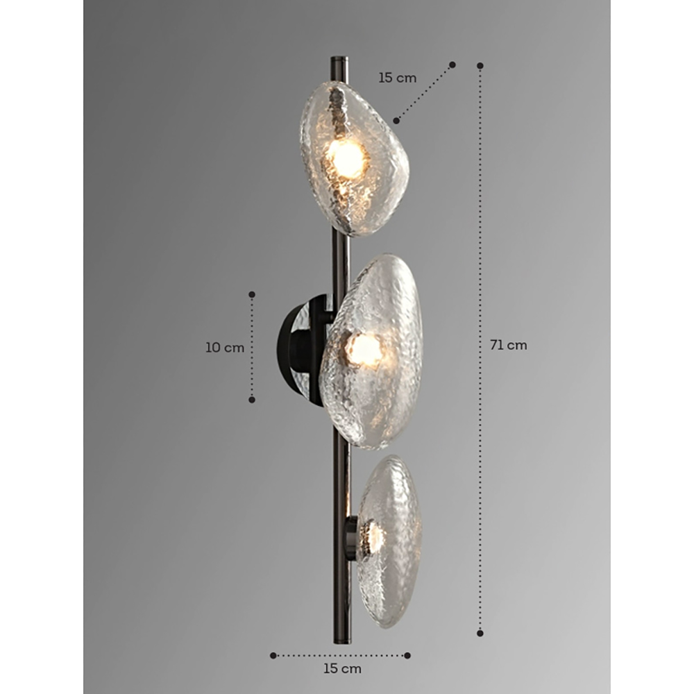 Бра LINDIS FROST LONG WALL 3 лампы Прозрачное стекло в Ижевске