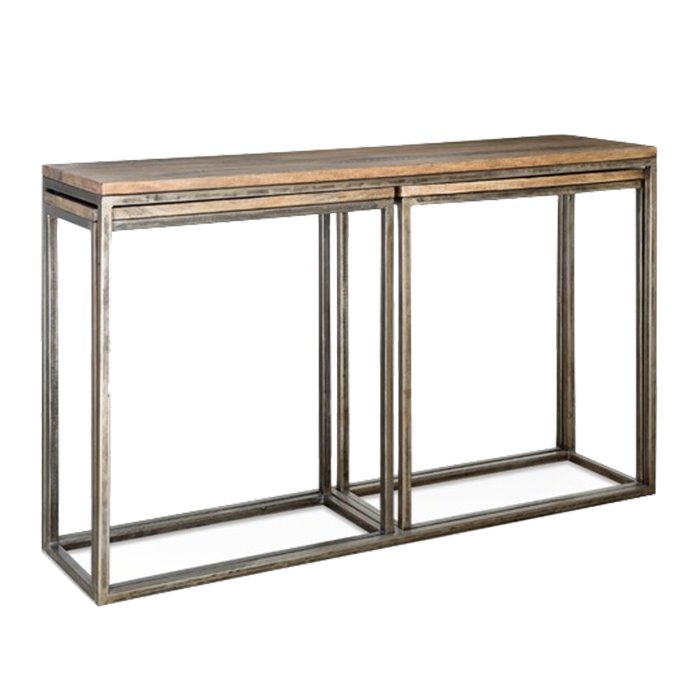 Консоль Industrial Metal Rust Triple Console Table  в Ижевске | Loft Concept 