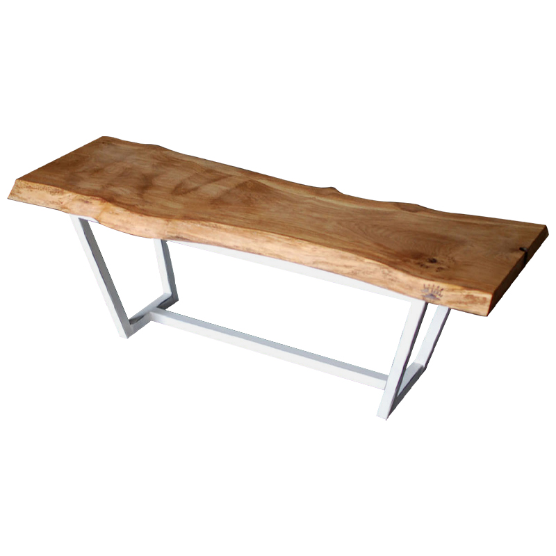 Кофейный стол Woodard Industrial Metal Rust Coffee Table Светлый дуб Белый в Ижевске | Loft Concept 