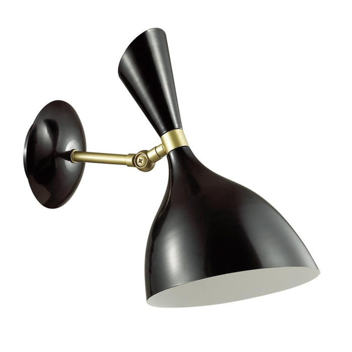 Бра Duke wall lamp Black Черный Латунь в Ижевске | Loft Concept 