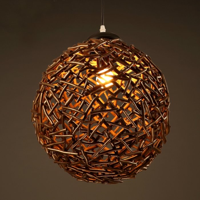 Подвесной светильник Old Wicker Pendant Sphere  в Ижевске | Loft Concept 