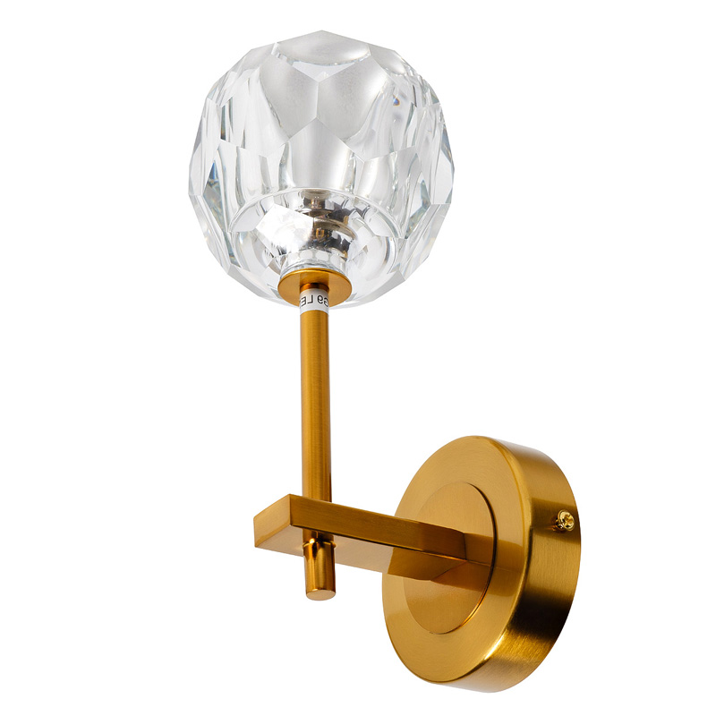 Бра RH Boule de Cristal Single Wall Lamp Gold матовое золото в Ижевске | Loft Concept 