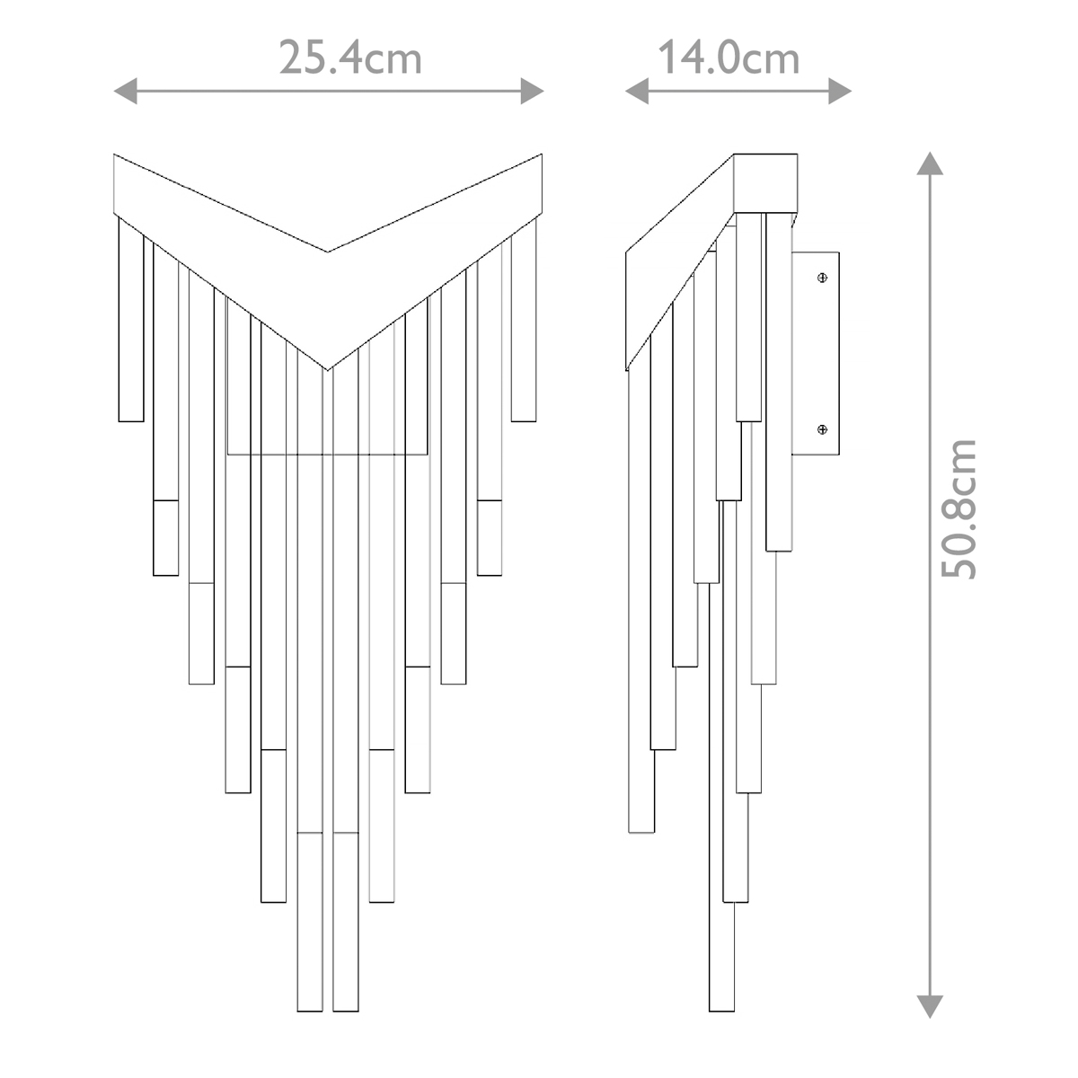 Бра с длинными прозрачными трубками Eurofase в Ижевске