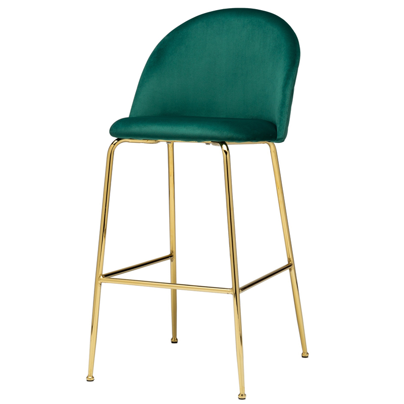 Барный стул Vendramin Bar Stool green Зеленый Глянцевое золото в Ижевске | Loft Concept 