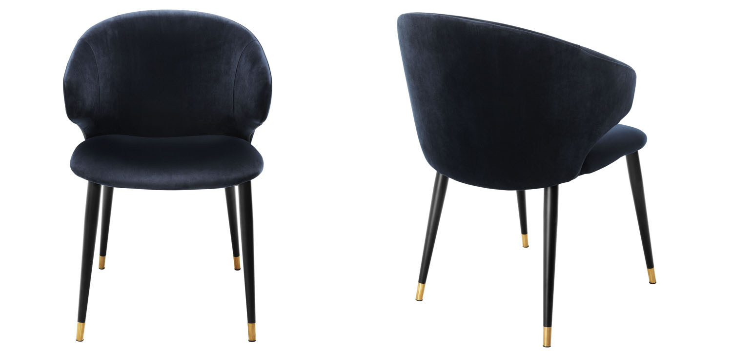 Стул Eichholtz DINING CHAIR VOLANTE blue - фото