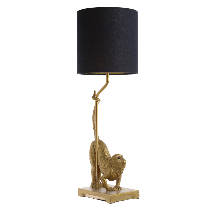 Настольная лампа Curious Monkey Table lamp Золотой Черный в Ижевске | Loft Concept 