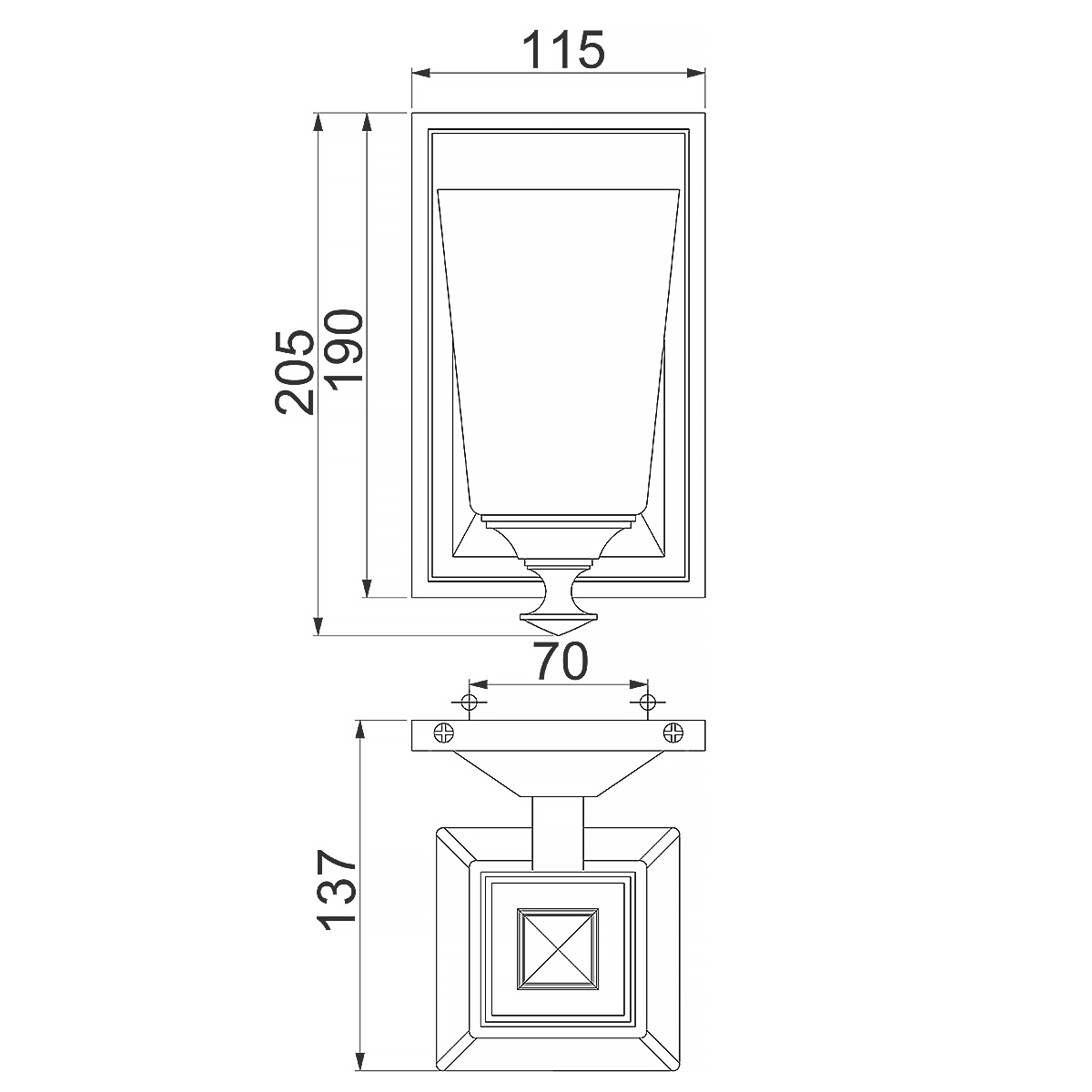 Бра с белым матовым плафоном на прямоугольном основании цвета хром Hinkley в Ижевске