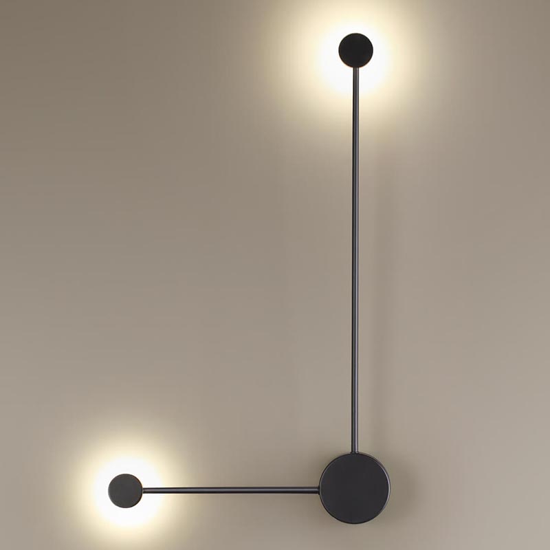 Бра Pin Wall Light Black Angle Черный в Ижевске | Loft Concept 