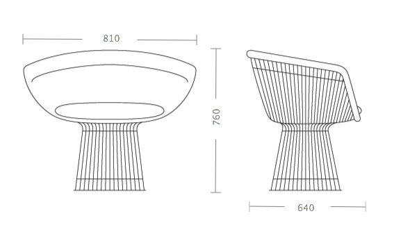 Кресло Platner lounge в Ижевске