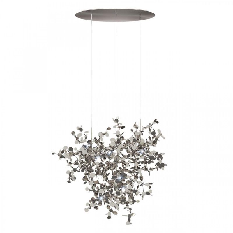 Люстра Terzani Argent Suspension Silver Pendant lamp диаметр 85 Серебряный в Ижевске | Loft Concept 