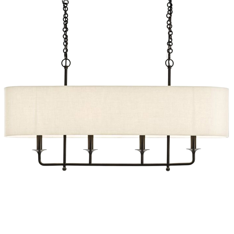 Люстра Arteriors BEATTY CHANDELIER Черный Бежевый в Ижевске | Loft Concept 